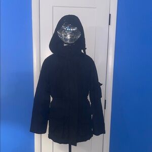 Calvin Klein Midnight Black Hooded Puffer Coat